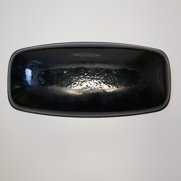 MCM Vintage Enameled Copper 12" Oblong Trinket Tray Dish - Picture 6 of 6